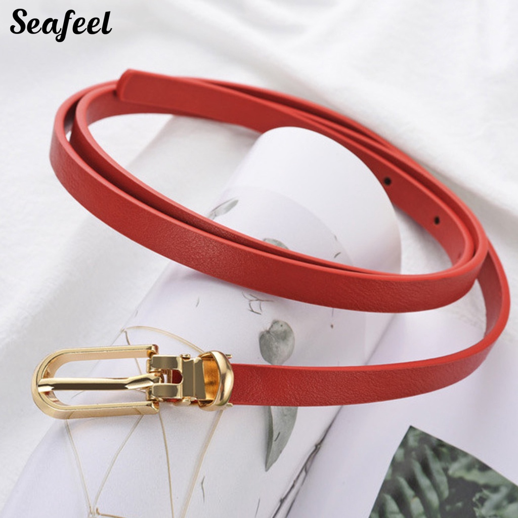 Thắt Lưng Nhiều Lỗ Khóa Hợp Kim Điều Chỉnh Được Thời Trang Cho Nữ