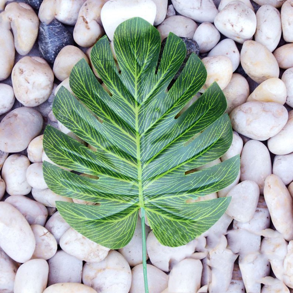 Set 20 Lá Monstera Nhân Tạo Trang Trí Nhà Cửa Sân Vườn