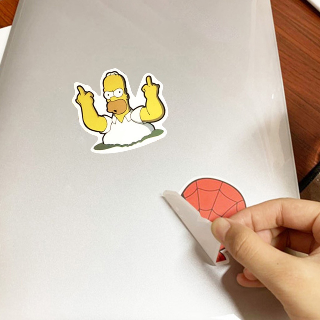 Set 50 Miếng Dán PVC Cách Nhiệt Họa Tiết Hoạt Hình Trang Trí Nhật Ký / Nhà Cửa