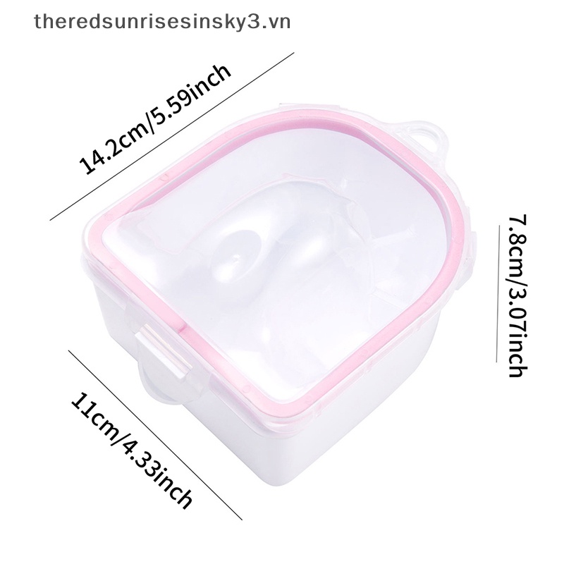 Bát Ngâm Móng Tay Bằng Nhựa Dày Thời Trang