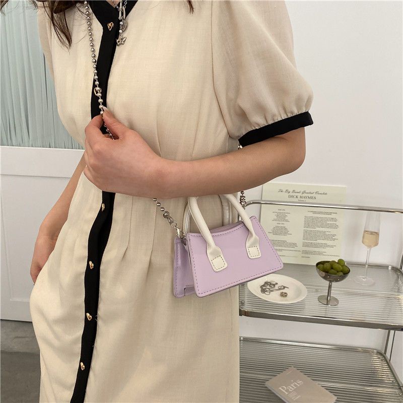 Túi Đeo Chéo Mini Hình Vuông Nhiều Màu Sắc Đa Năng Thời Trang Mùa Hè Cho Nữ