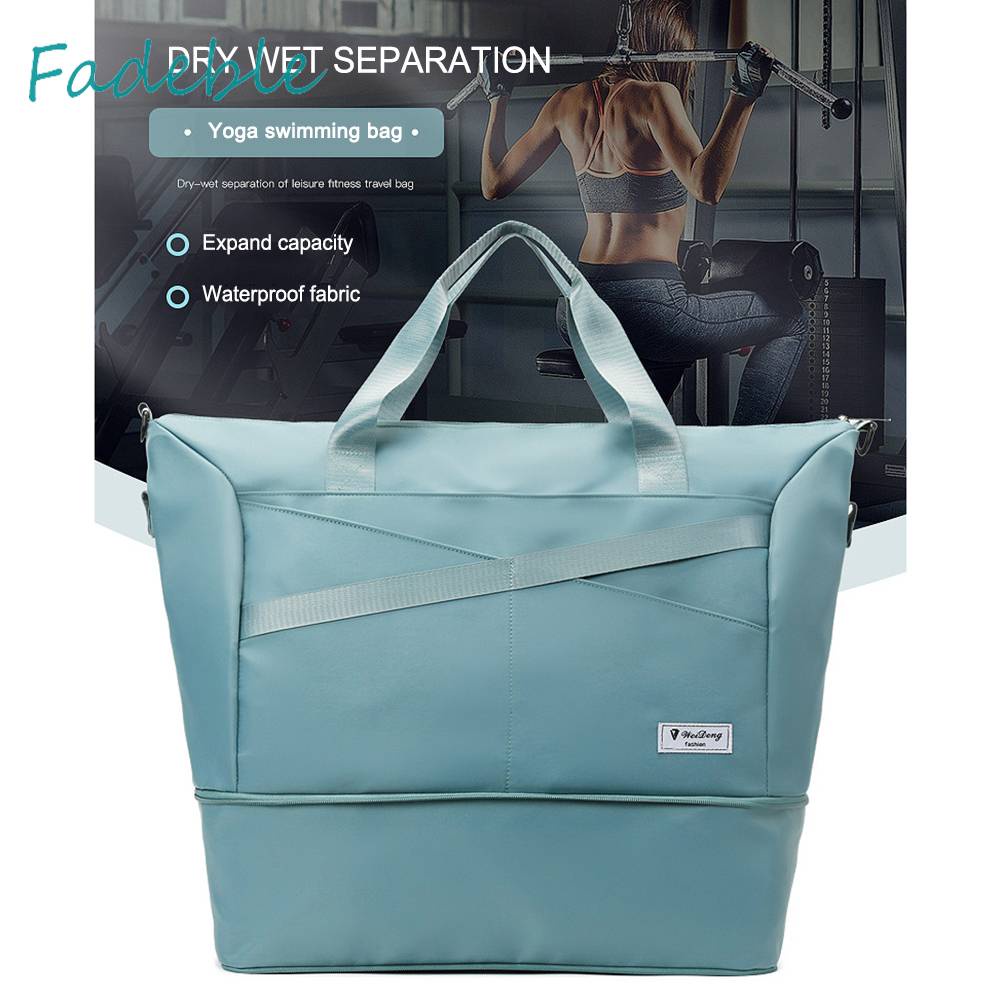 Túi Đựng Đồ Tập Thể Thao Sức Chứa Lớn Chia Ngăn Khô / Ướt Tiện Dụng Cho Nam Và