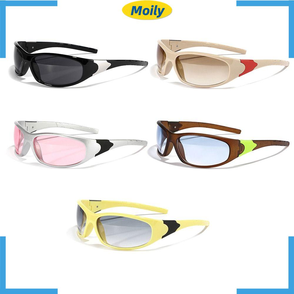 MOILYVN Kính Râm Chống Tia UV400 Kiểu Dáng Cổ Điển Y2K