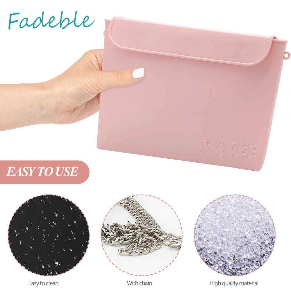 Túi Đựng Mỹ Phẩm Bằng Silicone Gọn Nhẹ Cho Nữ