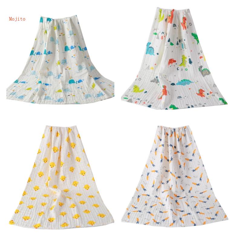 Chăn Quấn Em Bé Bằng Cotton In Họa Tiết Hoạt Hình Dễ Thương