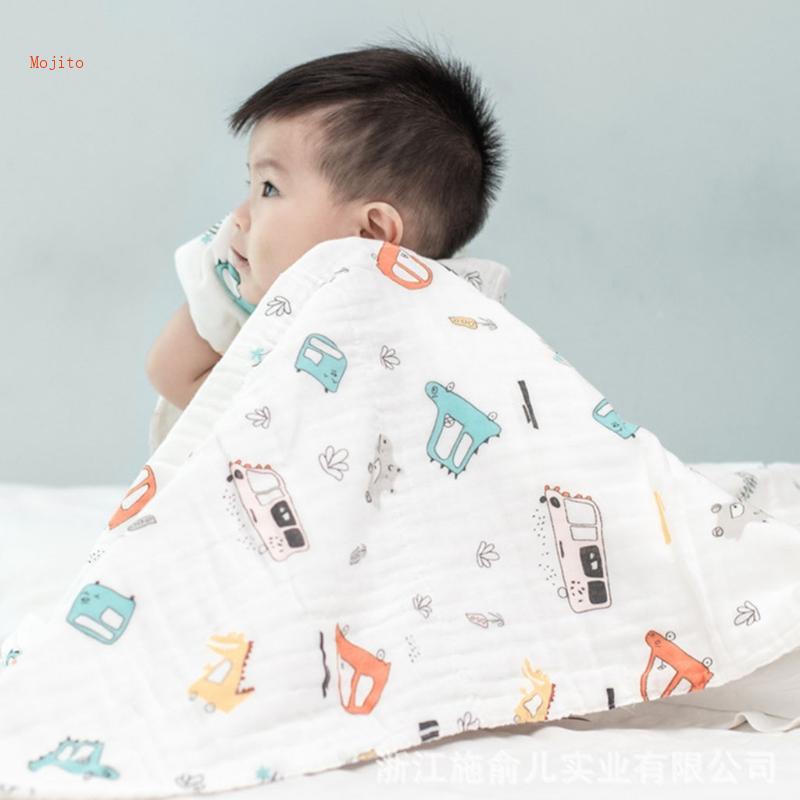 Mojito Chăn Quấn Em Bé Chất Liệu Cotton In Họa Tiết Hoạt Hình Đáng Yêu