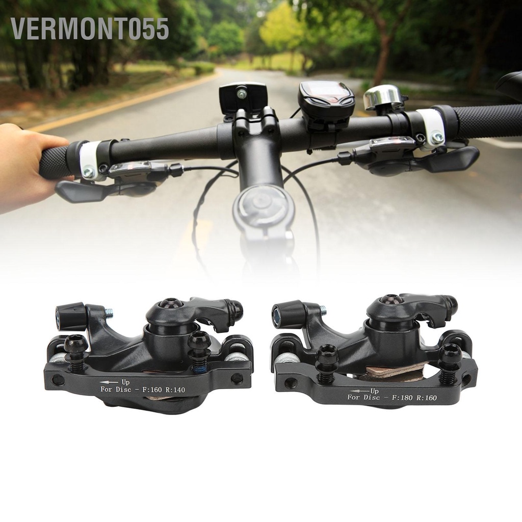 Vermont055 WAKE Dòng Kéo Thước Phanh Đĩa Thủy Lực Phía Trước Sau Xe Đạp Leo Núi Bộ