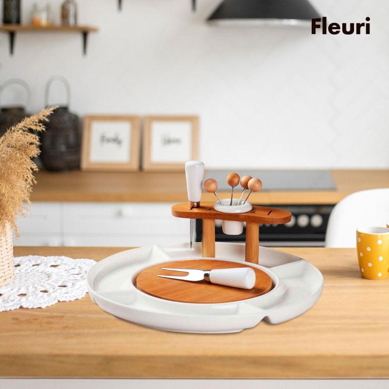 Bát Tròn Chia Ngăn Đựng Trái Cây Cho Nhà Hàng / Văn Phòng