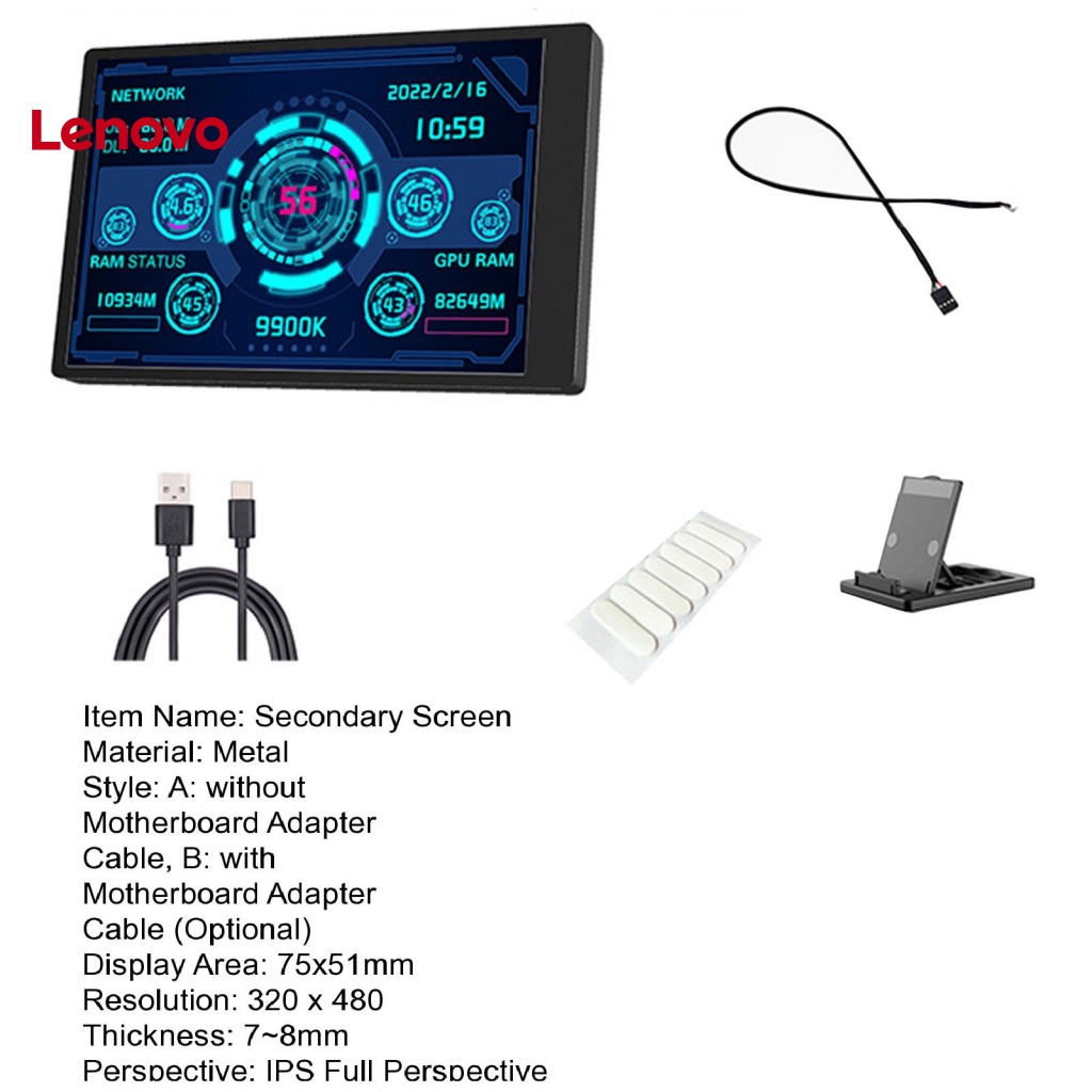 1 Bộ Màn Hình Hiển Thị LCD 35-inch IPS Chống Nước Tiết Kiệm Năng Lượng Cho CPU GPU RAM