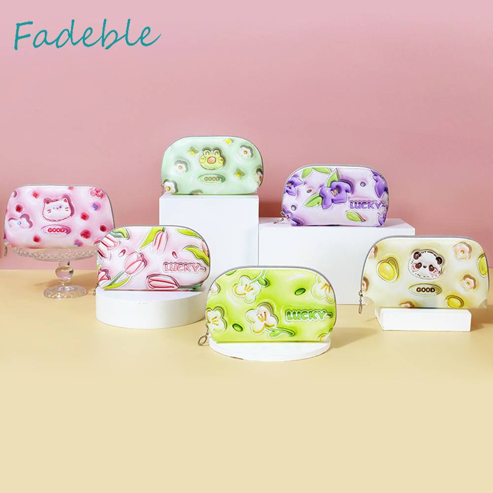 Túi Đựng Mỹ Phẩm 3D Họa Tiết Hoạt Hình Dễ Thương