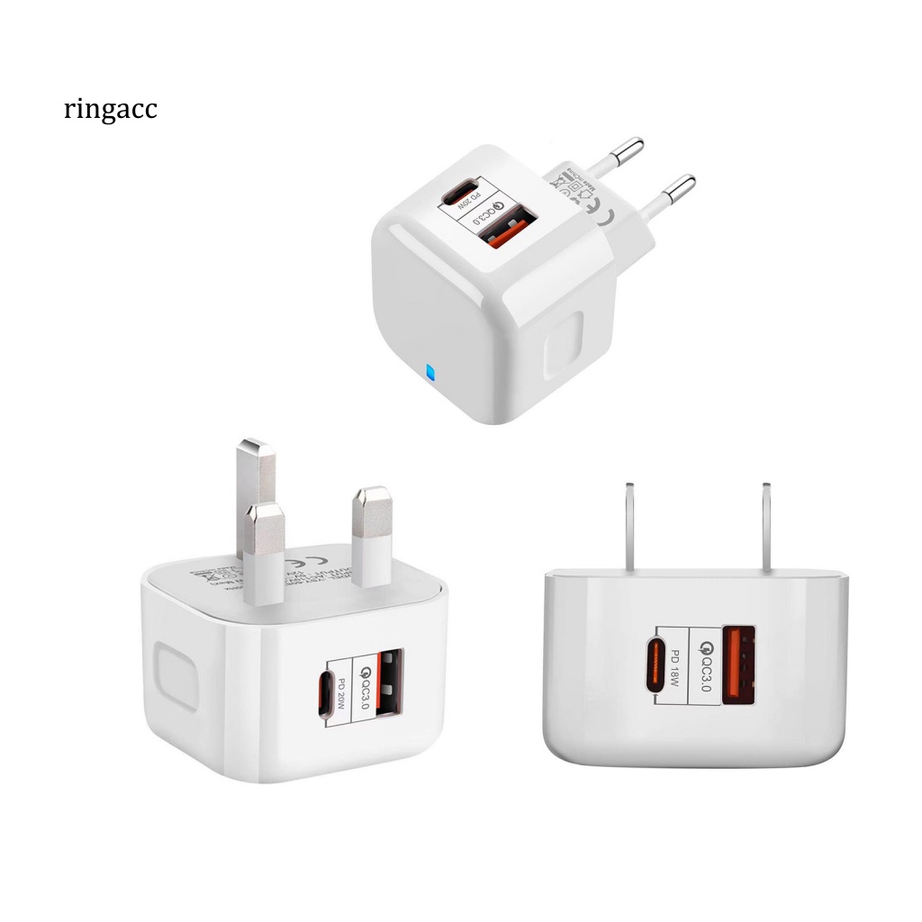 Cục Sạc Nhanh RGA PD 20W Tiết Kiệm Không Gian Cho Apple