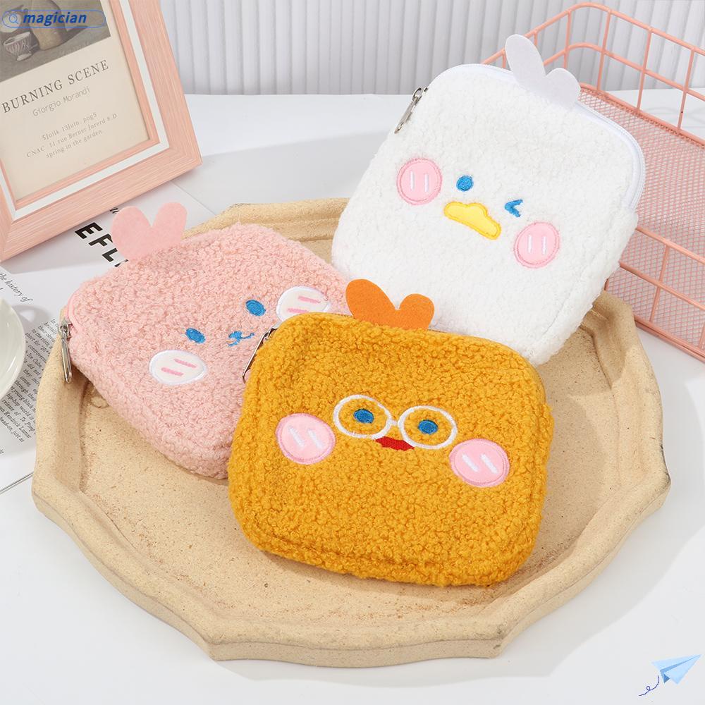 MAG Túi Đựng Khăn Giấy / Tiền Xu Bằng Lông Nhung Dễ Thương Xinh Xắn