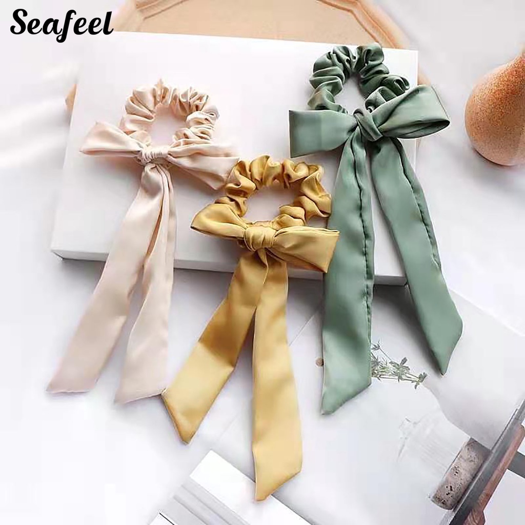 Dây Buộc Tóc Họa Tiết Caro Thanh Lịch Cho Nữ