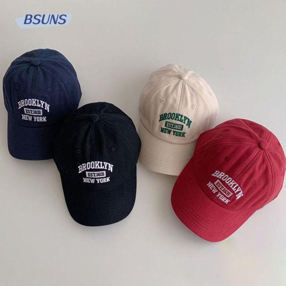 BSUNS Mũ Lưỡi Trai Chống Nắng Tia UV Thêu Chữ Hoạt Hình Nhanh Khô Thời Trang Mùa Hè Cho Bé Trai Và Gái