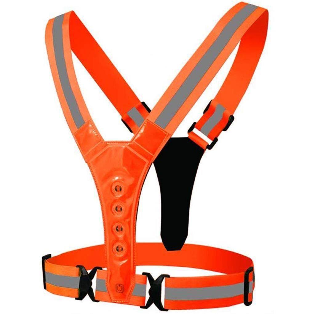 Áo Bảo Hộ Thể Thao Không Tay Có Đèn LED 8 Bóng Chất Lượng Cao