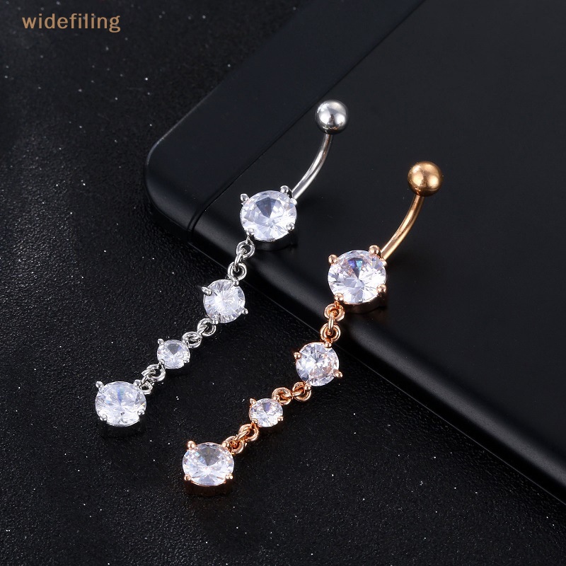 Khuyên Rốn Đính Đá Zircon Lấp Lánh Thời Trang Cho Nữ