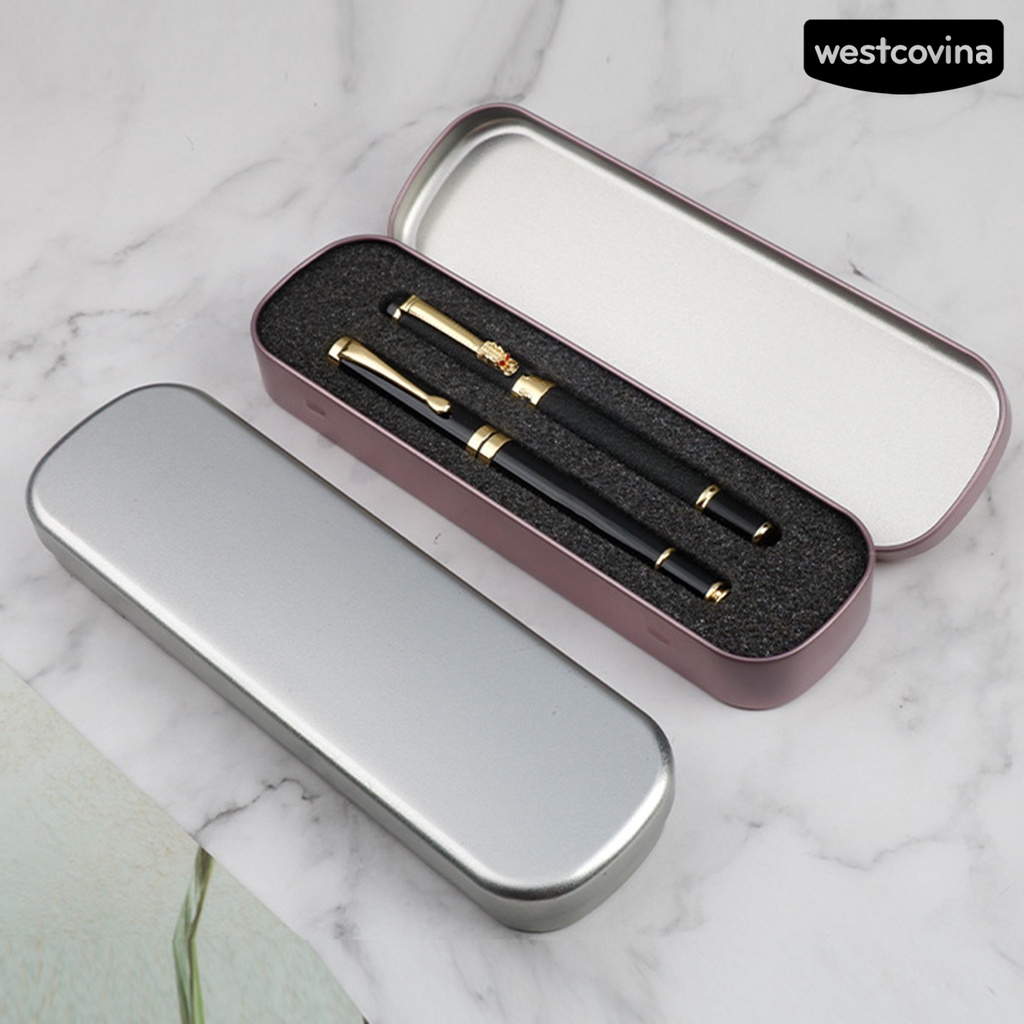 [WSTN]✎Hộp Đựng Cọ Trang Điểm Bằng Kim Loại Gọn Nhẹ