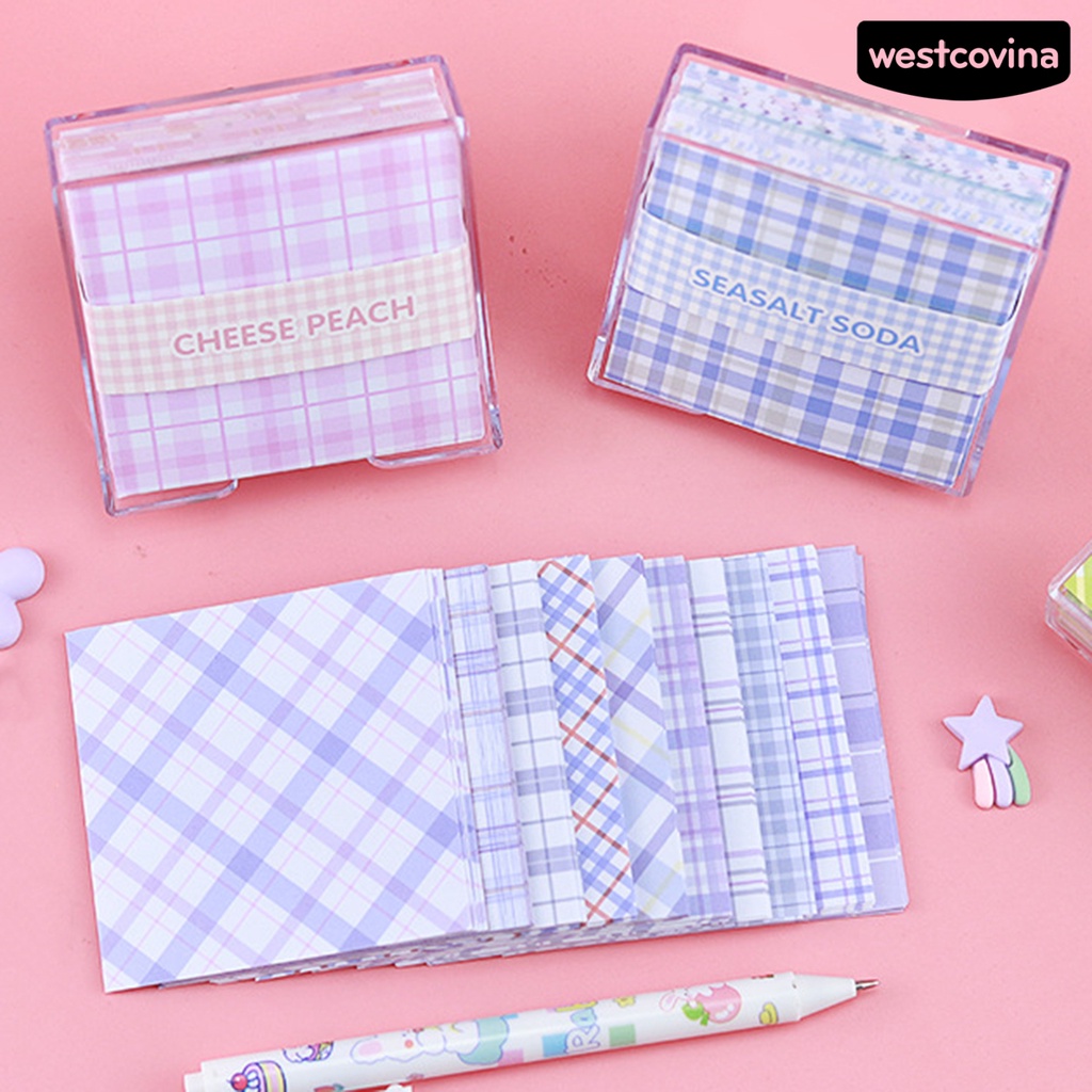 [WSTN]✎200 Giấy Ghi Chú Nhiều Màu Sắc Không Dính Có Thể Tái Sử Dụng