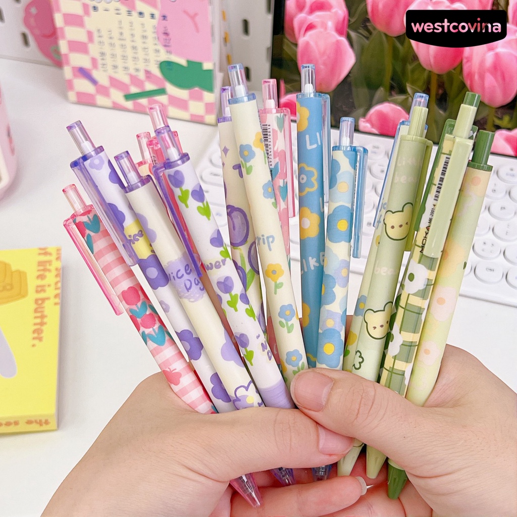 [WSTN]✎Set 4 Bút Thử Mực Đen Ngòi 0.5mm