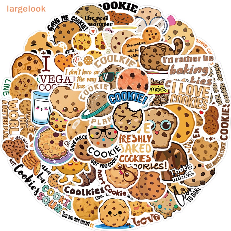 Bộ 50 Miếng Dán Trang Trí Laptop Họa Tiết Graffiti Hoạt Hình Dễ Thương