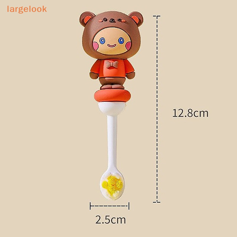 Bàn Chải Đánh Răng Đầu Silicon Lông Mềm Cho Bé