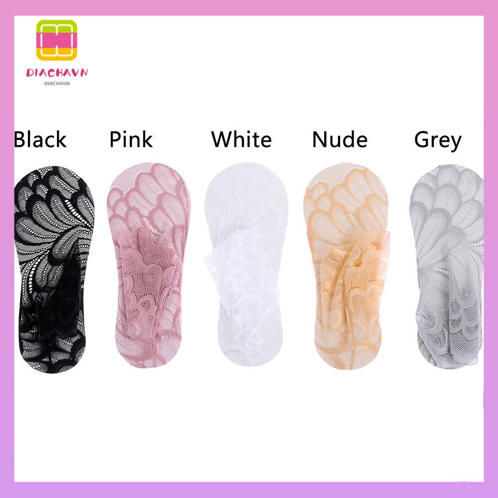 DIACHAVN Vớ Ren Chống Trượt Thời Trang Cho Nữ