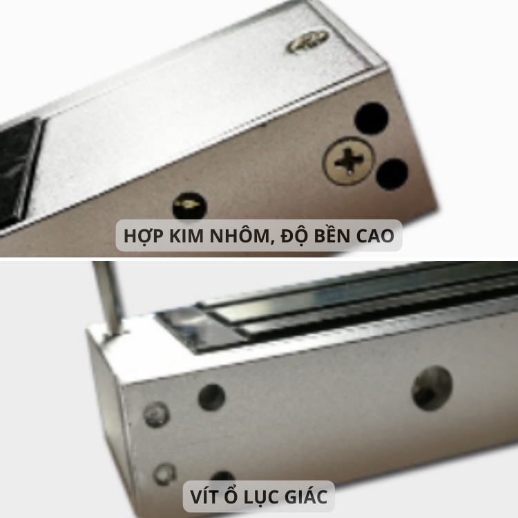 Khóa Điện Từ 12V, Khóa Nam Châm Lưc Hút 280kg và 60kg Gắn Nổi DC12V, Loại 5 dây