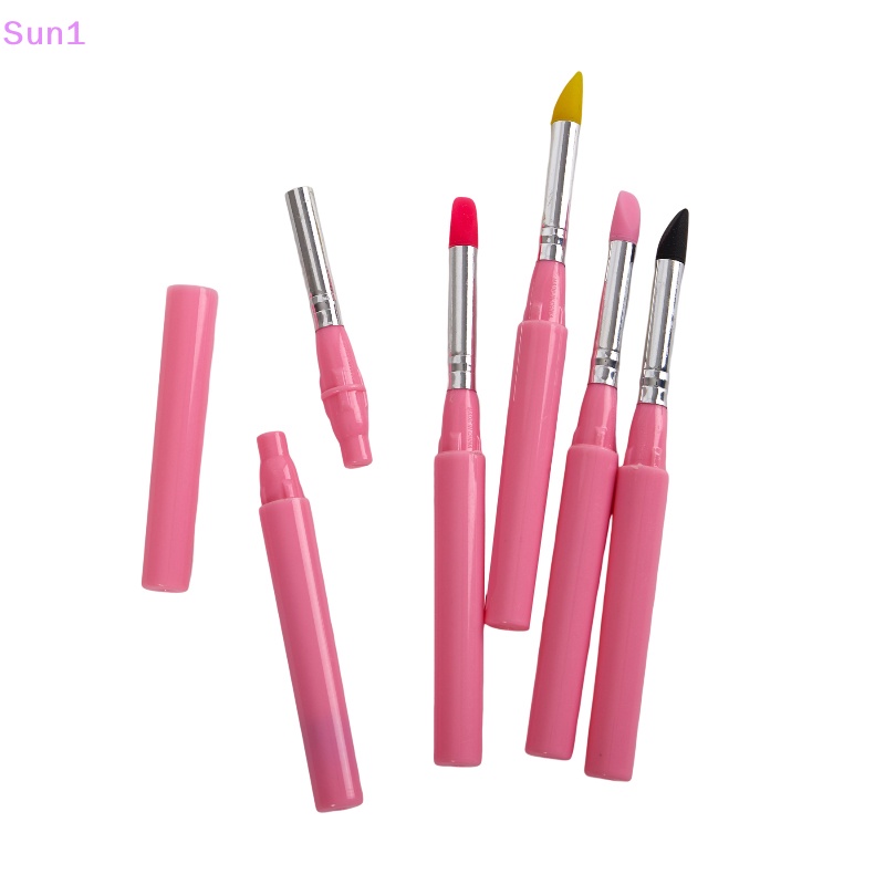 Set 1 Cọ Tô Son Môi Đầu Silicon Mềm Mại Tiện Dụng