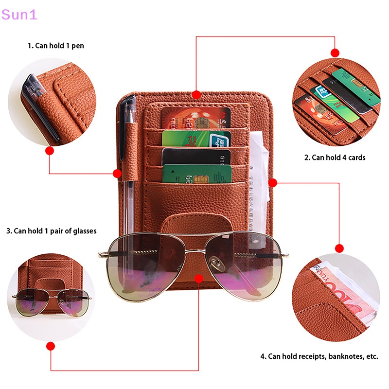 Túi Đựng Đồ Nhiều Ngăn Gắn Tấm Che Nắng Xe Hơi