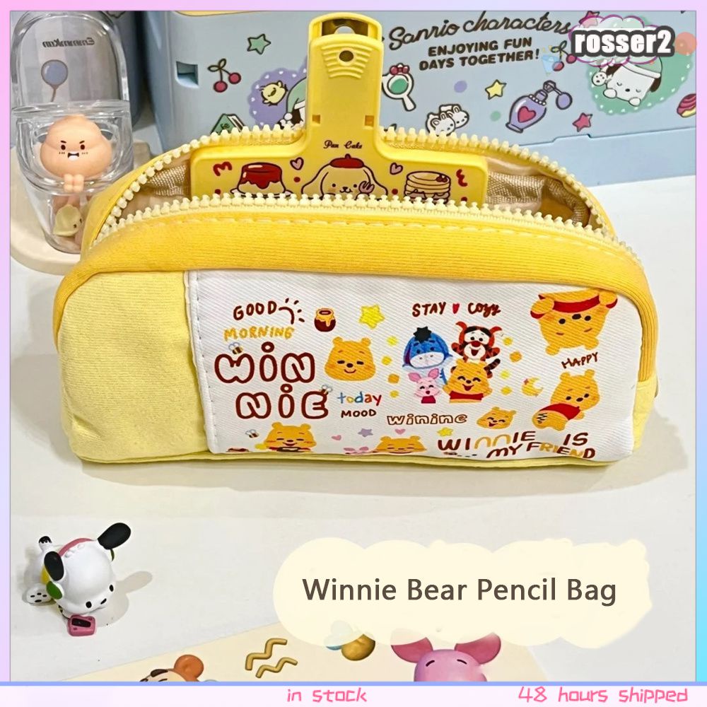 Câu chuyện đồ chơi dễ thương có giá trị cao Winnie The Pooh Túi đựng văn phòng phẩm công suất lớn Hộp đựng bút chì -Rosser2