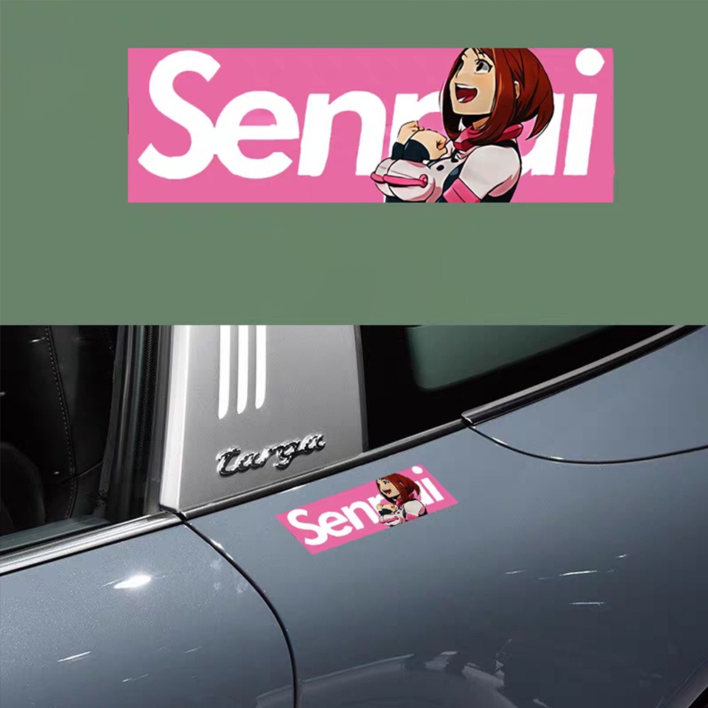 Sticker Phản Quang Chống Thấm Nước Họa Tiết Hoạt Hình Trang Trí Xe Hơi Xe Máy