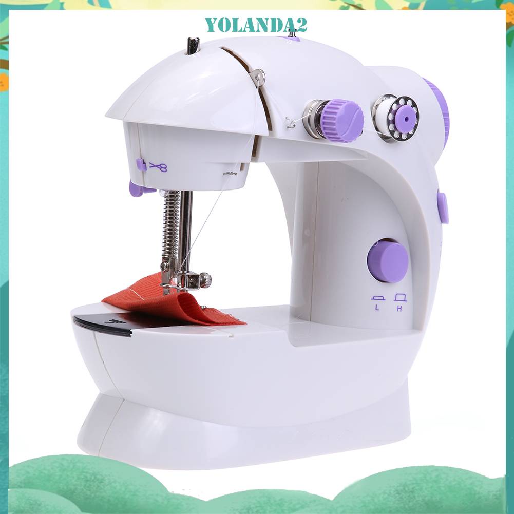 Máy May Điện Đa Năng Có Bàn Đạp Chân Gắn Đèn LED Mini