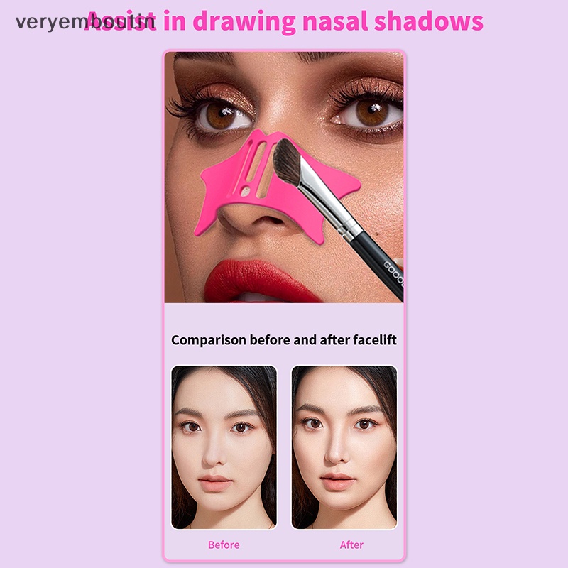 Khuôn Kẻ Mắt / Lông Mày Bằng Silicone Đa Năng Dành Cho Người Mới Bắt Đầu