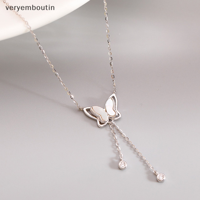 Vòng cổ Mặt Hình Bướm Lấp Lánh Thời Trang Cho Nữ