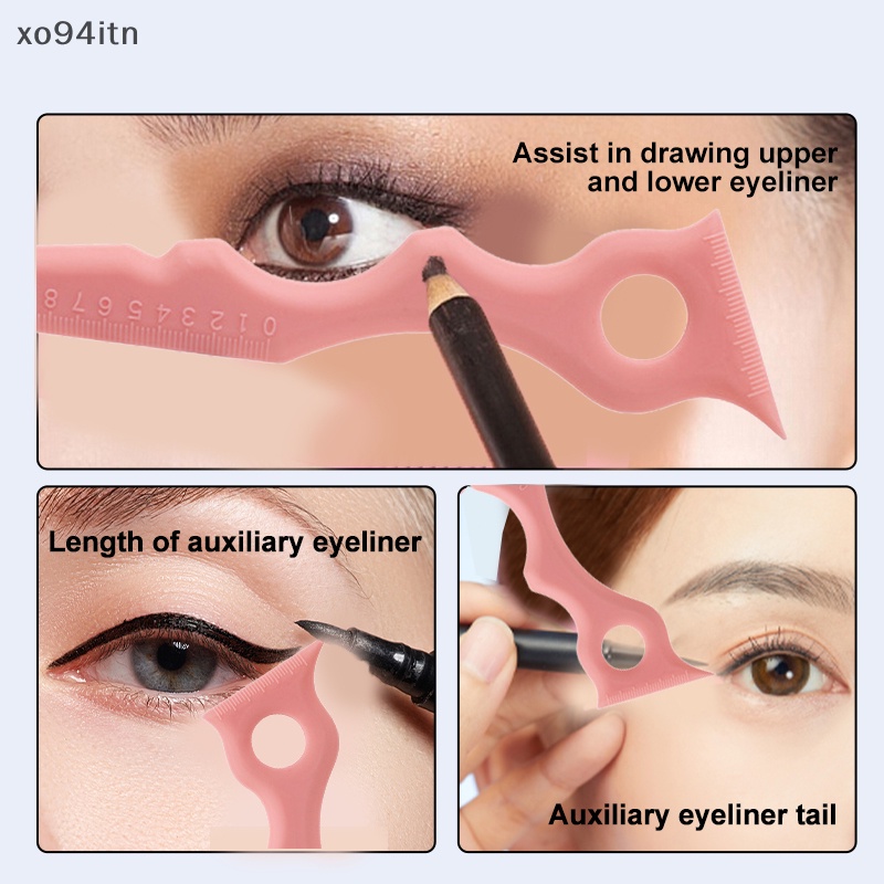 Thước Silicone Hỗ Trợ Kẻ Mắt / Lông Mày Đa Năng Cho Người Mới Bắt Đầu