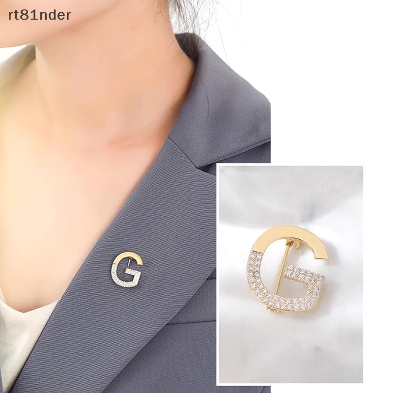 Ghim Cài Áo Chống Ánh Sáng Hình Chữ G Cổ Điển Dễ Thương Xuân Hè Cho Nữ
