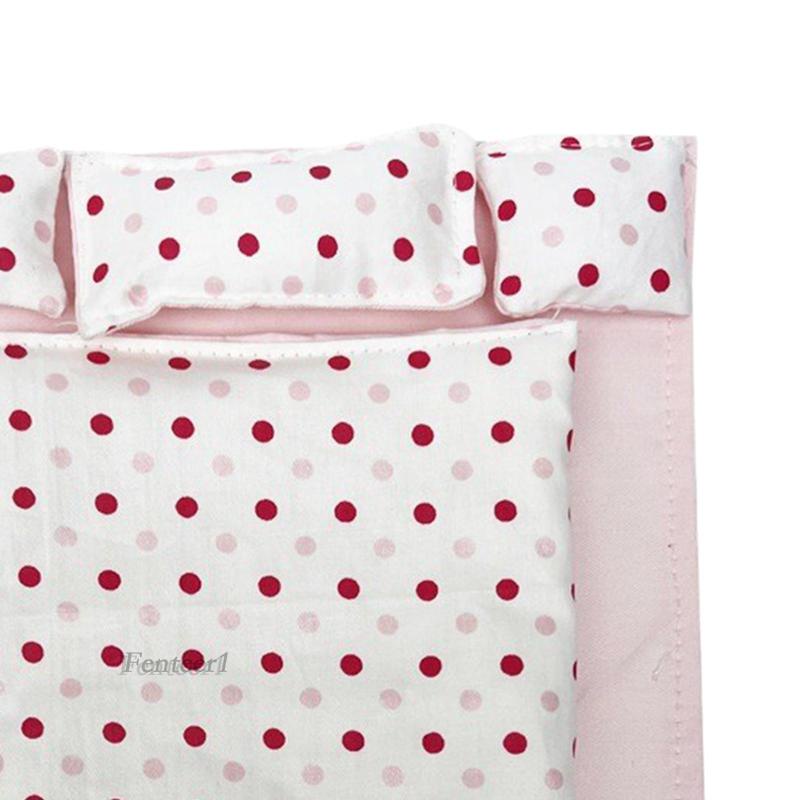 Giường Ngủ Mini Tỉ Lệ 1 / 12 Kích Thước 6 inch Dùng Làm Đạo Cụ Chụp Ảnh Cho Búp Bê