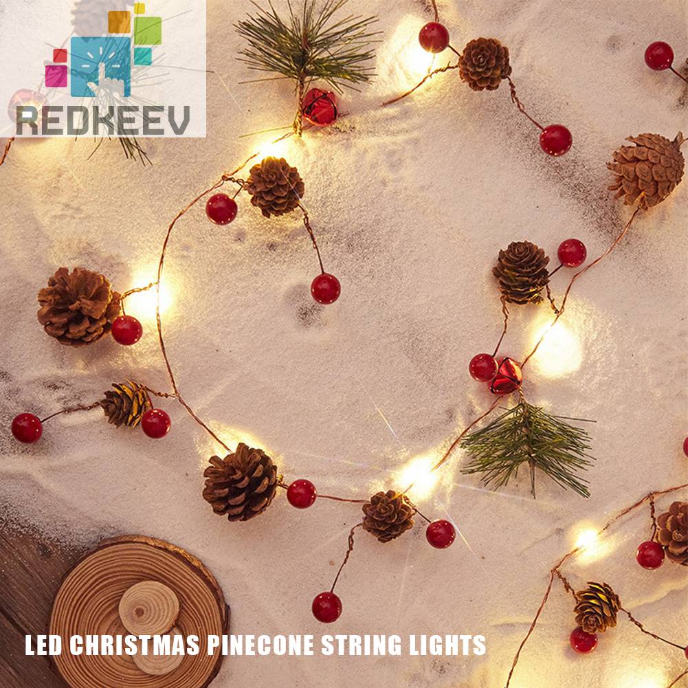 Dây Đèn Led 2M Ánh Sáng Trắng Ấm Trang Trí Giáng Sinh