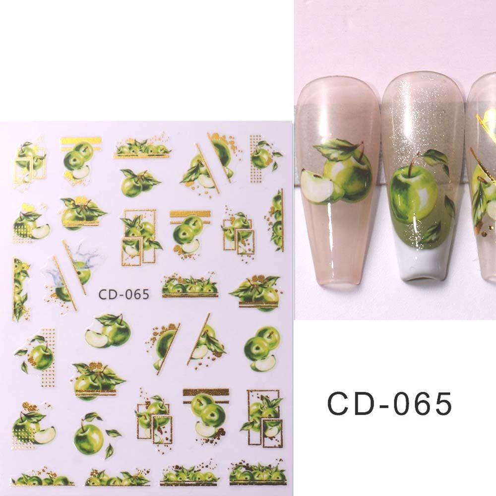 ANEMONE Miếng Dán Trang Trí Móng Tay Họa Tiết Trái Cây Nhiều Màu DIY
