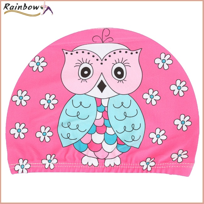 Mũ Bơi Co Giãn Tốt In Hoạt Hình Dễ Thương Dành Cho Bé