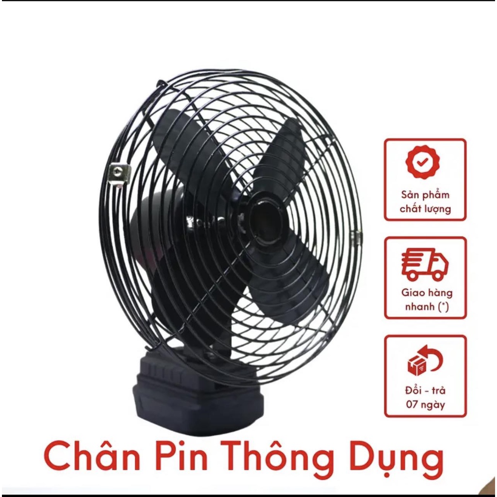 Thân quạt chạy pin 8 inch, sài chung pin