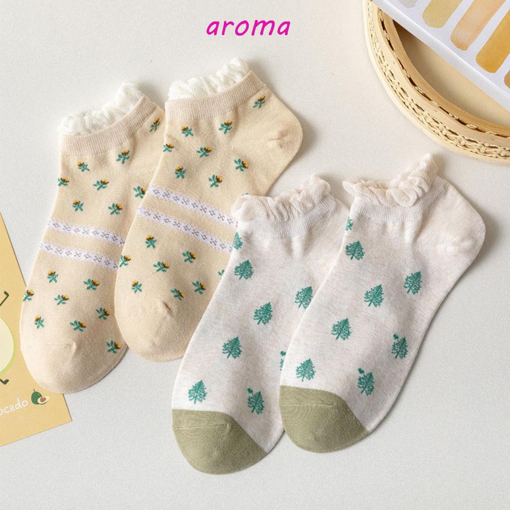 AROMA Vớ Thuyền Họa Tiết Hoạt Hình Cho Nữ