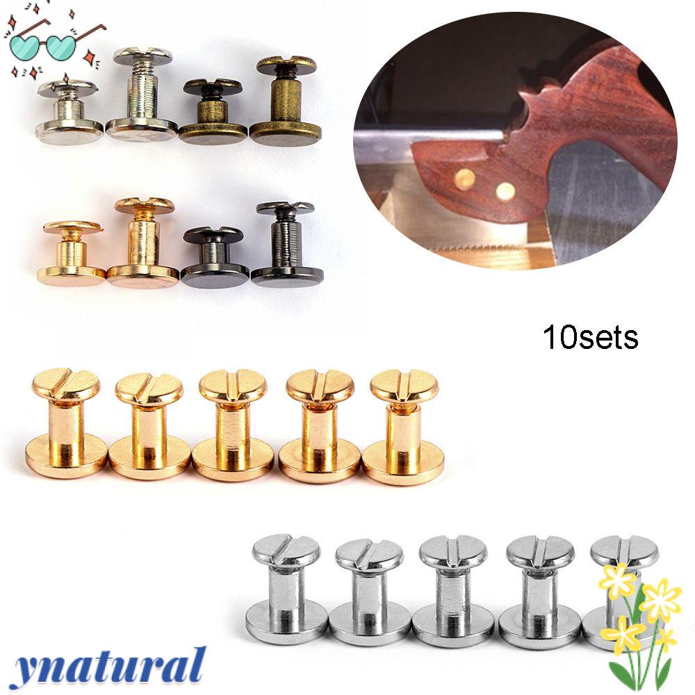 YNATURAL Bộ 10 Đinh Tán Trang Trí Giày Da DIY