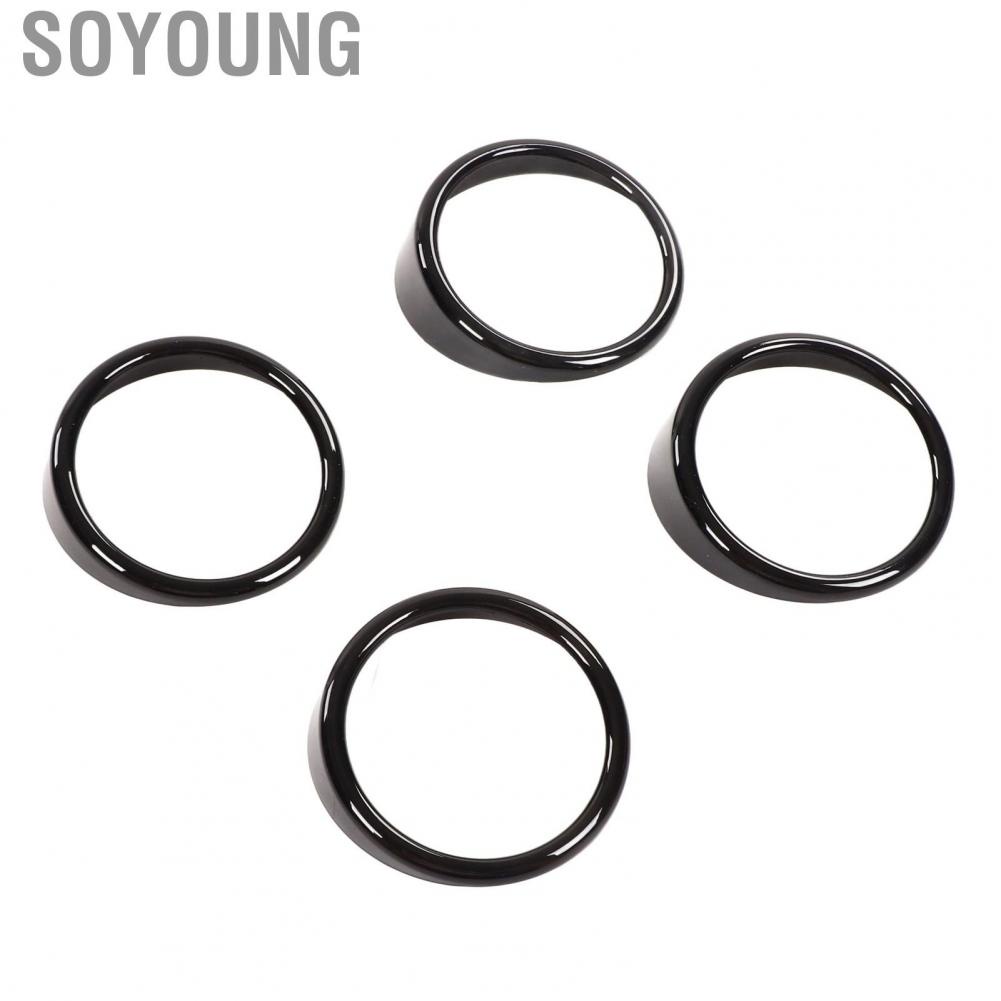 Soyoung AC Air Vent Ring Trim Interior Decor Outlet for Car Dashboard
