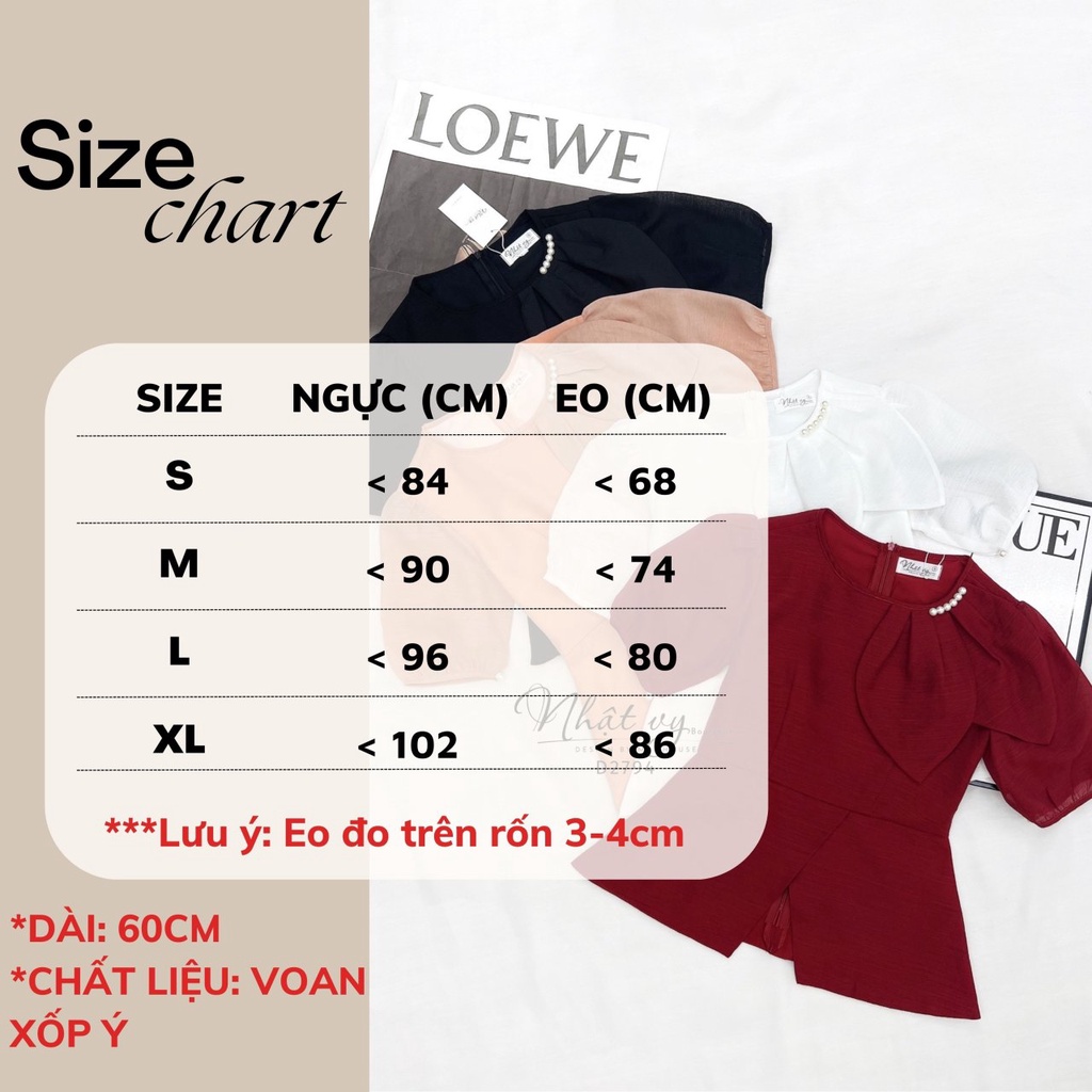 Áo peplum dự tiệc cổ tròn cách điệu chất voan xốp phù hợp đi chơi dạo phố sang trọng - D2794