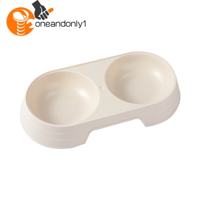 Khay Đựng Thức Ăn / Nước Uống Hai Ngăn Dành Cho Thú Cưng