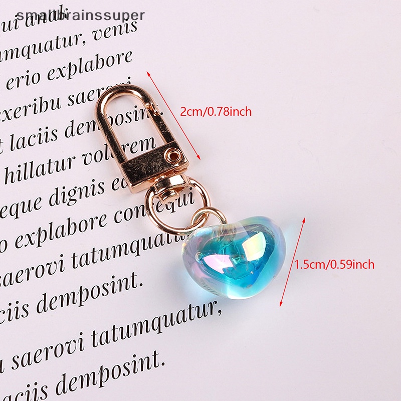 Smallbrainssuper Móc Khóa Hình Trái Tim Lấp Lánh Phong Cách Hàn Quốc Thời Trang Cho Nữ SBS