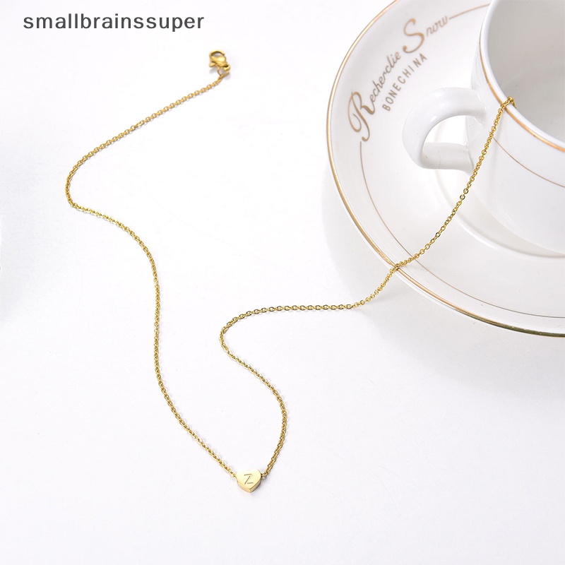 Vòng cổ Mặt Hình Trái Tim Chữ Cái Từ A Đến Z Đơn Giản Cho Nữ