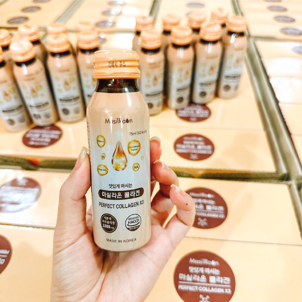 Nước Uống X3 Collagen Perfect Hàn Quốc - Nước Collagen Sữa Ong Chúa Chống Lão Hoá, Tăng Cường Sức Khoẻ