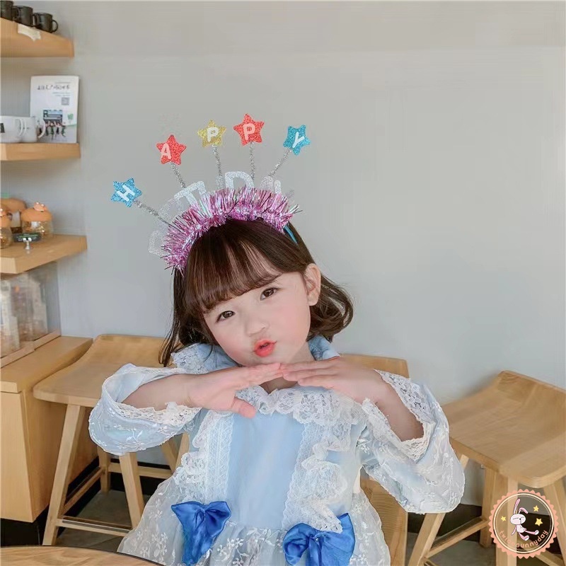 Băng Đô Hình Nón Sinh Nhật Dễ Thương Cho Bé